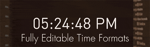 AE预设 AE数字时钟时间秒表码表倒计时预设动画下载 Time Presets 1.5