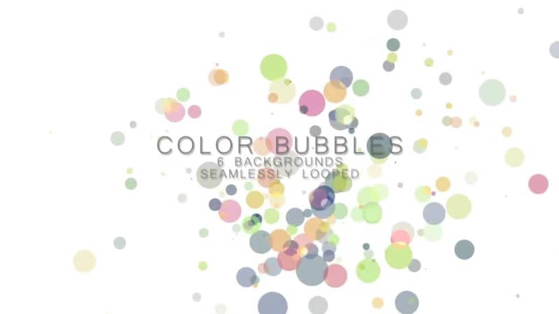 动态粒子飘舞视频素材 霓虹彩色气泡包粒子效果背景素材下载
