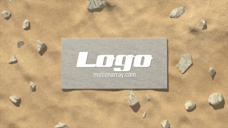 AE片头模板,沙漠海滩LOGO展示AE模板免费下载