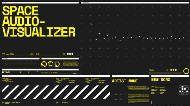 音频可视化AE模板 Space – Audio Visualizer-AE模板网