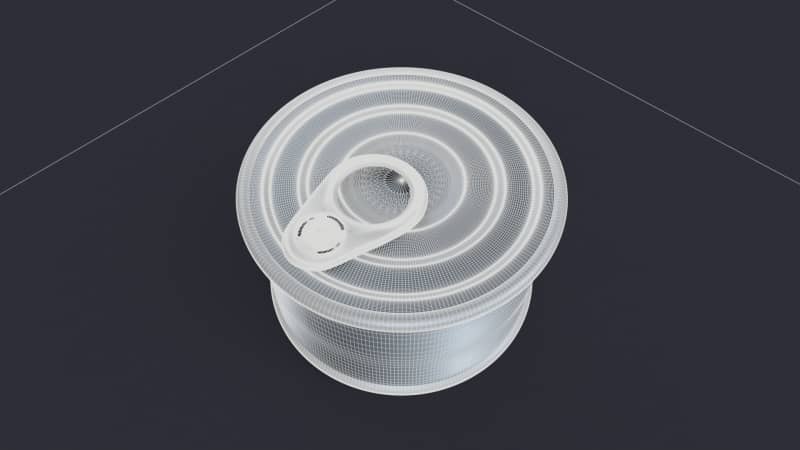 3D罐头模型|金属罐头盒子3D模型素材