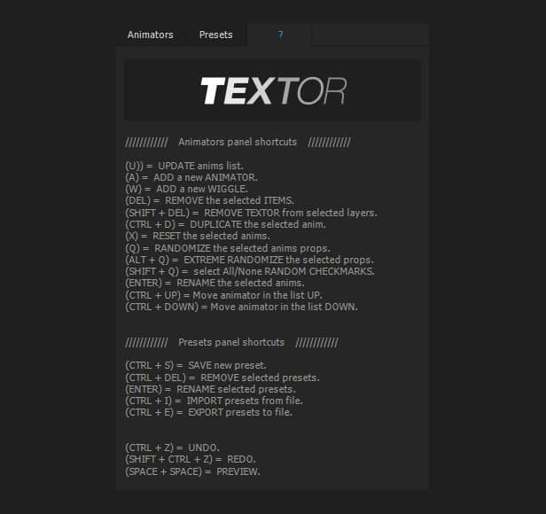 AE脚本-标题文字弹性延迟缓冲动画脚本 Textor V1.1.6